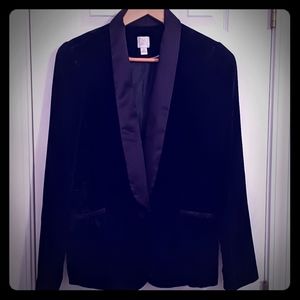 LC Lauren Conrad Black Velvet Blazer